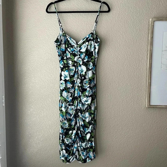 Black Halo Blossom Bash Keyhole Mini Dress New NWT Size 14 - Picture 3 of 9